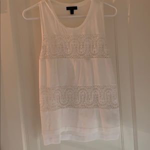 J crew white tank
